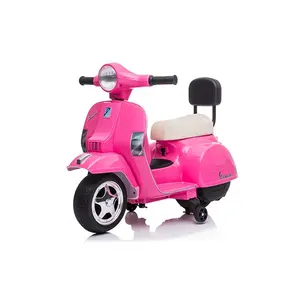 Vespa licenciada infantil motocicleta elétrica, preços da bateria da motocicleta bebê motocicleta elétrica 12v