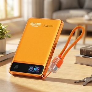 แบตเตอรี่สำรอง LDJ05 แบบแม่เหล็กไร้สาย ชาร์จเร็ว 15W 22.5W ดีไซน์บางเฉียบ หน้าจอ TFT ความจุ 5000mAh 10000mAh - Product Image 2