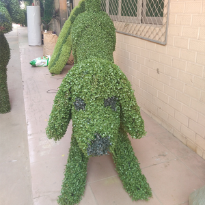 Sculpture d'animal de simulation de haute qualité, décoration, chien artificiel, <span class=keywords><strong>plantes</strong></span> artificielles de grande taille pour l'extérieur, sculpture en herbe artificielle - Product Image 5