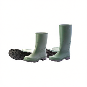 Botas de Seguridad TTAKE Verdes de PVC con Suela Negra para Protección Laboral - Product Image 2