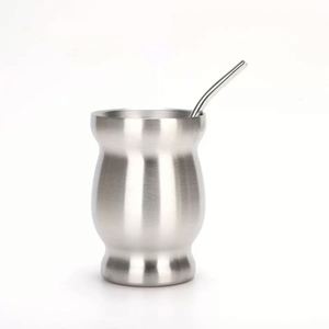 8oz Insulated Curved Stainless Steel <b>Mug</b> Inner Food Grade 304 Steel Drinking Cup - Product Image 5