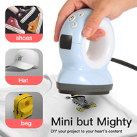 Nouvelle presse à chaud électrique portable mini 110V bleu clair pour sublimation textile, marquage à chaud, transfert sur T-shirt et impression d'étiquettes de casquettes