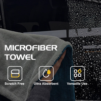 Serviette de lavage de voiture en microfibre torsadée personnalisable 1200 g/m² ultra absorbante pour l'entretien de la peinture automobile