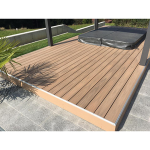 Bán buôn Composite sàn sàn sân vườn sàn Composite Hollow WPC decking thiết kế decking 150*25 mét - Product Image 3