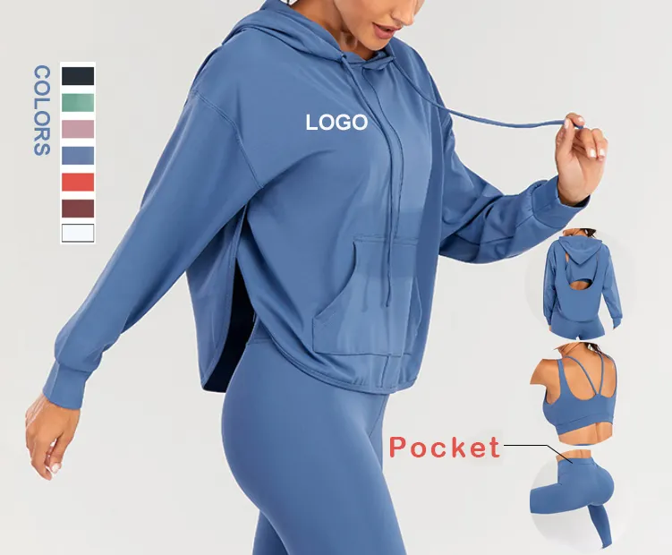 Bán Chạy Bộ 3 Món Áo Hoodie & Áo Nỉ + Áo Ngực Thể Thao + Quần Legging Quần Áo Thể Thao Nữ Quần Áo Tập Luyện Nylon Bộ Đồ Tập Yoga Gym