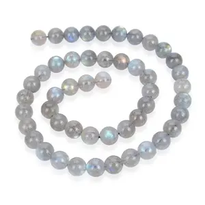 Labradorite natural pedra preciosa solta contas, com reflexões azuis para diy pulseira colar jóias