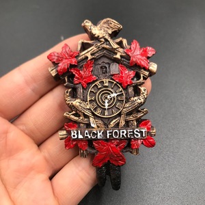 Washington, Estados Unidos, Castillo de Neuschwanstein, Alemania, Francia, Italia, Siria, Reloj de cuco, Pegatinas magnéticas de resina para refrigerador - Product Image 2