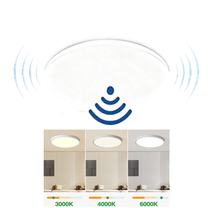 Lampe à détecteur de mouvement facile à installer pour l'extérieur, jardin, cour, escalier, 18 W, induction radar automatique, <span class=keywords><strong>plafonnier</strong></span> - Product Image 1