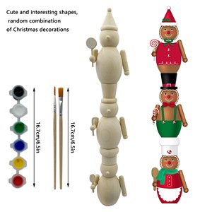 Poupée <span class=keywords><strong>de</strong></span> bureau décorative Noël Cookie Man Festival Home Decoration DIY Nutcracker - Product Image 2