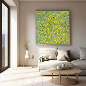 Pintura al Óleo, Arte Mural 3D, Cuadrado Abstracto Texturizado, Arte Mural Contemporáneo Minimalista y Creativo para Decoración Moderna del Hogar y Galería - Product Image 4