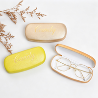 Étui à lunettes rigide imprimé motif bonbons, boîte de rangement portable en cuir PU pour lunettes, étui à lunettes personnalisé avec logo pour lunettes optiques