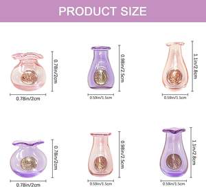 <b>Mini</b> Vase Magnets 6Pack Eco-Friendly Durable Polyresin Cute 3D Shape Magnetic Fridge Decor for Office <b>Locker</b> - Product Image 2