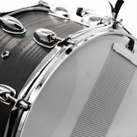 Beatello JBK Instrument à Percussion Caisse Claire Noire 14x8 Pouces, Timbre à Réglage Rapide pour Batterie en Bois