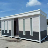 Toilettes mobiles portables en acier, douches temporaires publiques, toilettes publiques écologiques pour l'extérieur, toilettes et salles de bain mobiles