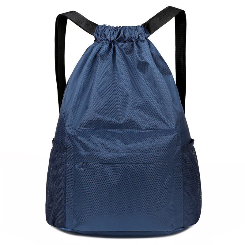 [Dry and Wet Separation Zipper Backpack] Dark Blue - Large Size