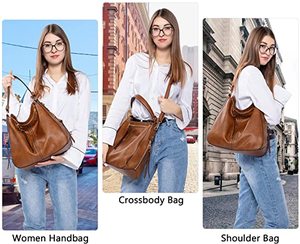 Donne Del Cuoio Del Faux <span class=keywords><strong>Borse</strong></span> Borsa <span class=keywords><strong>e</strong></span> <span class=keywords><strong>Borse</strong></span> Large Shoulder Hobo Della Borsa con la Nappa della signora sacchetto di mano della borsa - Product Image 3