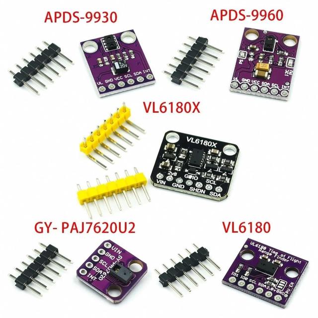 APDS-9930 APDS-9960 VL6180 VL6180X Gesture Recognition Sensor PAJ7620U2 Non-contact Gesture Sensor Module Optics for arduino