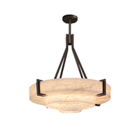 Lustre en marbre pour salle à manger, design moderne, luminaires en albâtre, style luxueux