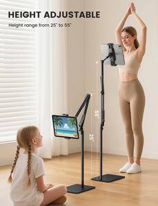 Support de <span class=keywords><strong>tablette</strong></span> réglable en hauteur Lamicall STFT05, bras flexible, support de téléphone portable, <span class=keywords><strong>pour</strong></span> tablettes de 4 à 13 pouces, support mobile <span class=keywords><strong>pour</strong></span> lit, canapé, salle de sport, entraînement - Product Image 3