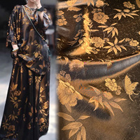 Tissu jacquard brocart à pois noirs Nais pour vestes et blazers