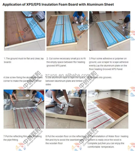 Panneau chauffant en polystyrène pour chauffage par le sol, isolation en feuille d'aluminium <span class=keywords><strong>XPS</strong></span>, prix industriel, matériau pour plancher chauffant - Product Image 4