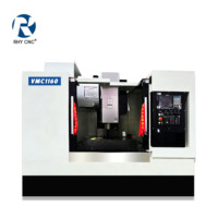 Centre d'usinage vertical CNC VMC1160 à rigidité élevée pour le travail des métaux, avec broche BT40, directement de l'usine
