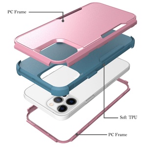 Funda Resistente y Robusta 3 en 1 con Protección Anticaídas y Antigolpes de TPU+PC para iPhone 11 12 13 14 15 Pro Max iPhone 8 XS - Product Image 3