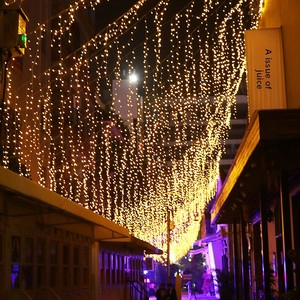 Guirnalda de luces impermeables coloridas para exteriores, cielo estrellado intermitente, tira de hielo, puerta de <span class=keywords><strong>cascada</strong></span>, decoración de techo, iluminación decorativa - Product Image 4