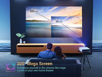Yinzam M19 Full HD 1080P Proyektor Mendukung 4K LED Android Proyektor untuk Sekolah Bioskop 6000 Lux Multimedia Projector Video Game