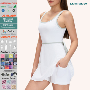 Robe de sport respirante à séchage rapide LORISOW pour femmes, idéale pour le yoga, le golf et le tennis, avec coussinets amovibles - Product Image 1