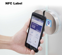 Carte de visite professionnelle NFC programmable 13,56 MHz en métal, puce de contrôle d'accès invisible NTAG215, étanche, noir mat/or brossé/brossé