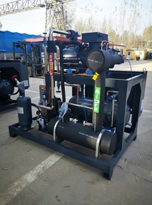 Hanbell <strong>Compressor</strong> LT-S-83/41 <strong>Model</strong> 180HP Screw <strong>Compressor</strong> Evaporative Unit for Blast Freezing Room IQF - Product Image 4