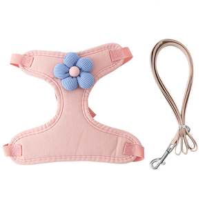 Arnés y Correa Ajustable para Mascotas, de Poliéster Suave, con Cintas Reflectantes, Diseño de Lujo, para Perros y Gatos - Product Image 1