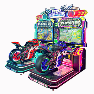Équipement d'amusement intérieur populaire : Simulateur de course de <span class=keywords><strong>moto</strong></span> dynamique à deux joueurs, machine de jeu d'arcade à monnayeur <span class=keywords><strong>en</strong></span> métal - Product Image 1