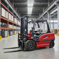 Forklift Listrik Kapasitas 3000kg Sumber Tenaga Aki untuk Pekerjaan Penyimpanan Logistik