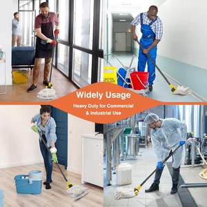 CF重型工业商用长柄60英寸环形串湿棉拖把家用厨房清洁地板 - Product Image 2