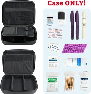 Estuche Organizador de Suministros para Diabéticos OEM para Medidor de Glucosa, Pluma de Insulina, Jeringa, Agujas, Bolsa Portátil para el Cuidado Diabético - Product Image 2