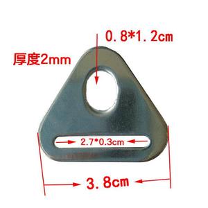 Boucles triangulaires en acier inoxydable pour points de tension de tente, pièces triangulaires renforcées pour poteaux de support de tente - Product Image 3