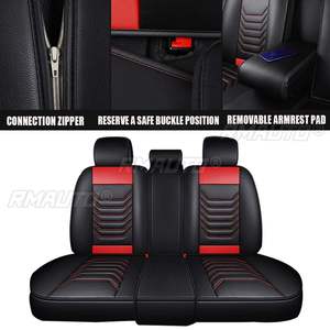 15PCS 5 Seats Leather Car Seat Covers Universal Auto SUV Trucks Van Seats Cover 5D with Headrest Waist <b>Pillows</b> for BMW/Golf - Product Image 3