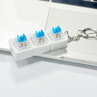 [+] Interrupteur à bouton bleu, jouet anti-stress Clicker, base pour accessoires et matériaux DIY, jouet pop click pour soulager le stress