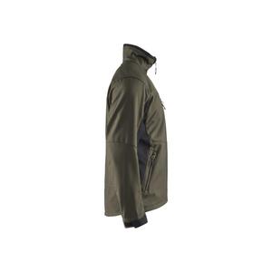 BLAKLADER - 495025164599XXL Chaqueta Softshell Verde Oliva oscuro/Negro-EAN 7330509534793 CHAQUETAS DE TRABAJO - Product Image 3