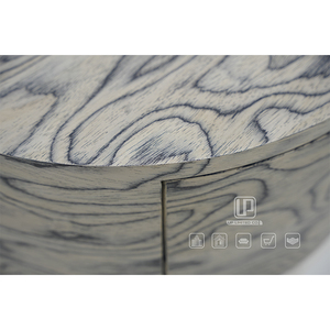 Premium Quality <b>Small</b> Round Table Coffee Living Room Black and Gray Classic Wood Coffee Table With Drawer Table Coffee Living - Product Image 6