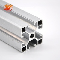 Profilés en aluminium de qualité industrielle 40x40 à prix d'usine pour assemblage DIY, découpe CNC, pliage, anodisation argentée/peinture en poudre