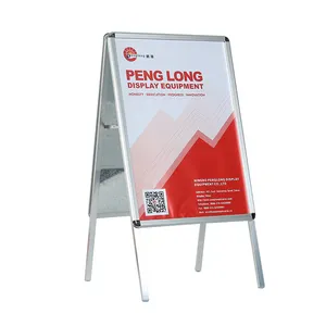 Aluminum double side poster board clip A board A1 stand manufacturer