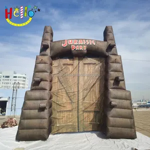 Arco de entrada de Parque Jurásico inflable de alta calidad para Parque de Atracciones