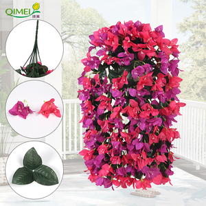 Guirlande murale décorative en plastique souple à double <span class=keywords><strong>fleur</strong></span> de trompette simulée pour mariage, nouvel an, Halloween - Product Image 5