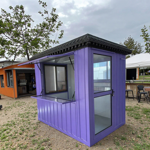 Casa Contenedor <span class=keywords><strong>Modular</strong></span> de Acero, Estructura de Paneles Sándwich para Cochera, Estructura de Rejilla de Gran Vano, Diseño Moderno para Centro Comercial - Product Image 1