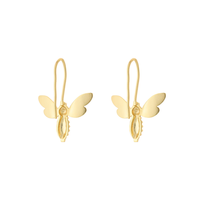 Boucles d'oreilles pendantes abeille dorées, motif abeille, élégantes, légères, inspirées de la nature, bijoux de mode pour femmes