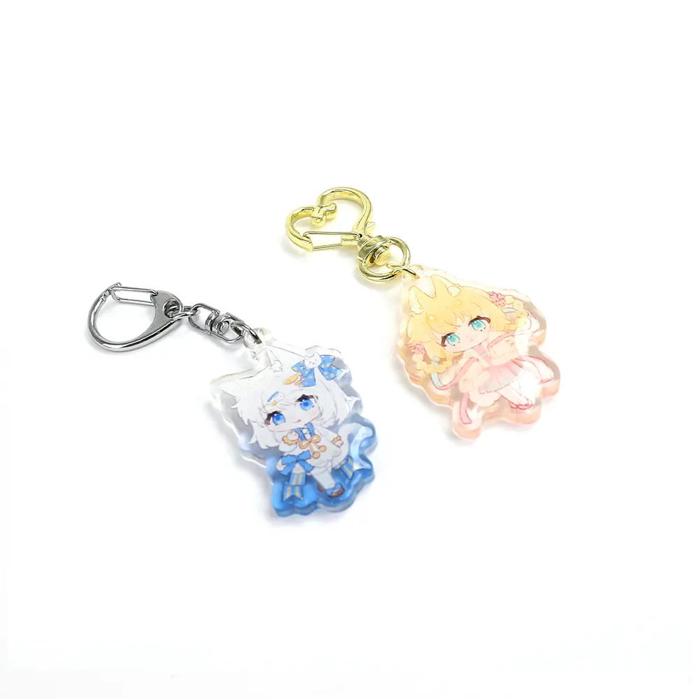 2023 New Trending Custom Fashion Souvenirs Cute Anime Acrylic Charm Keychains