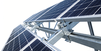 Système de montage solaire au sol facile à installer, rail photovoltaïque, structure solaire photovoltaïque en alliage d'aluminium pour montage au sol